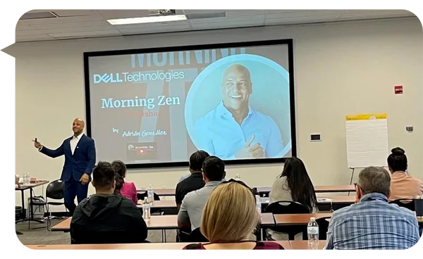 Adrián González, keynote speaker for corporate events on Morning Productivity