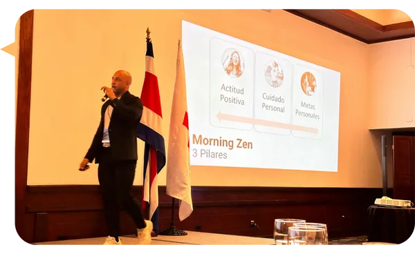 Adrián González, keynote speaker for corporate events on Morning Productivity