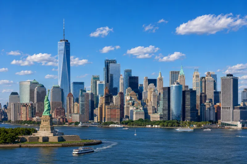 New York skyline as part of the business context in the United States