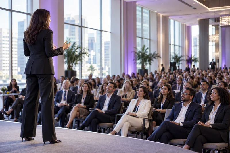 Entorno empresarial internacional para seleccionar conferencistas globales