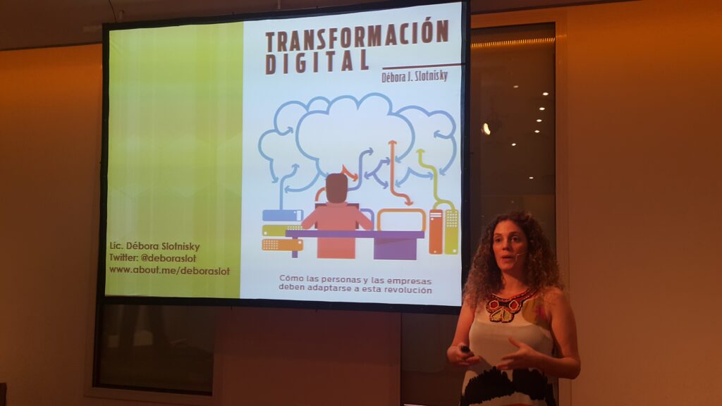 Débora Slotnisky en acción